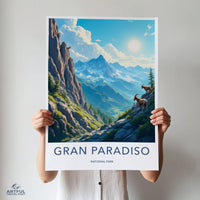 Gran Paradiso Poster - Italy Wall Art