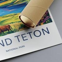 Grand Teton National Park Poster | Wyoming Wall Art