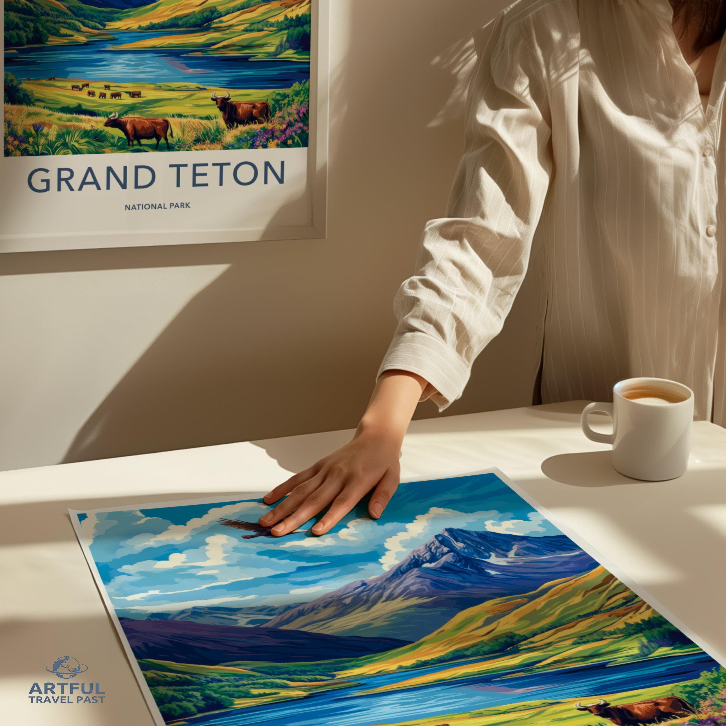 Grand Teton National Park Poster | Wyoming Wall Art