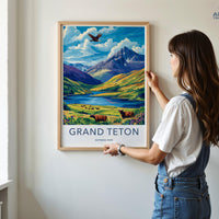 Grand Teton National Park Poster | Wyoming Wall Art