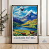 Grand Teton National Park Poster | Wyoming Wall Art