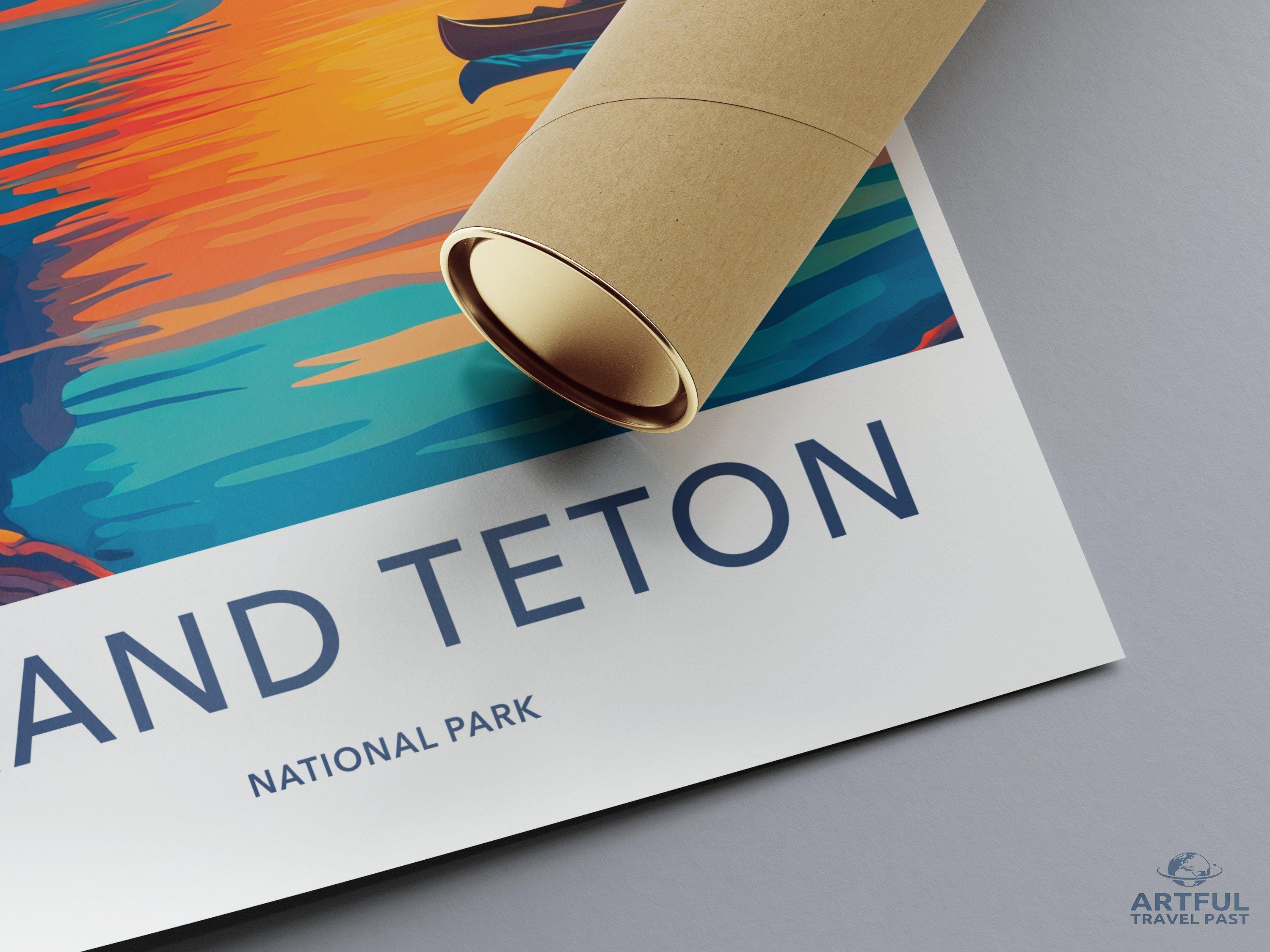 Grand Teton National Park Poster | Wyoming Wall Art