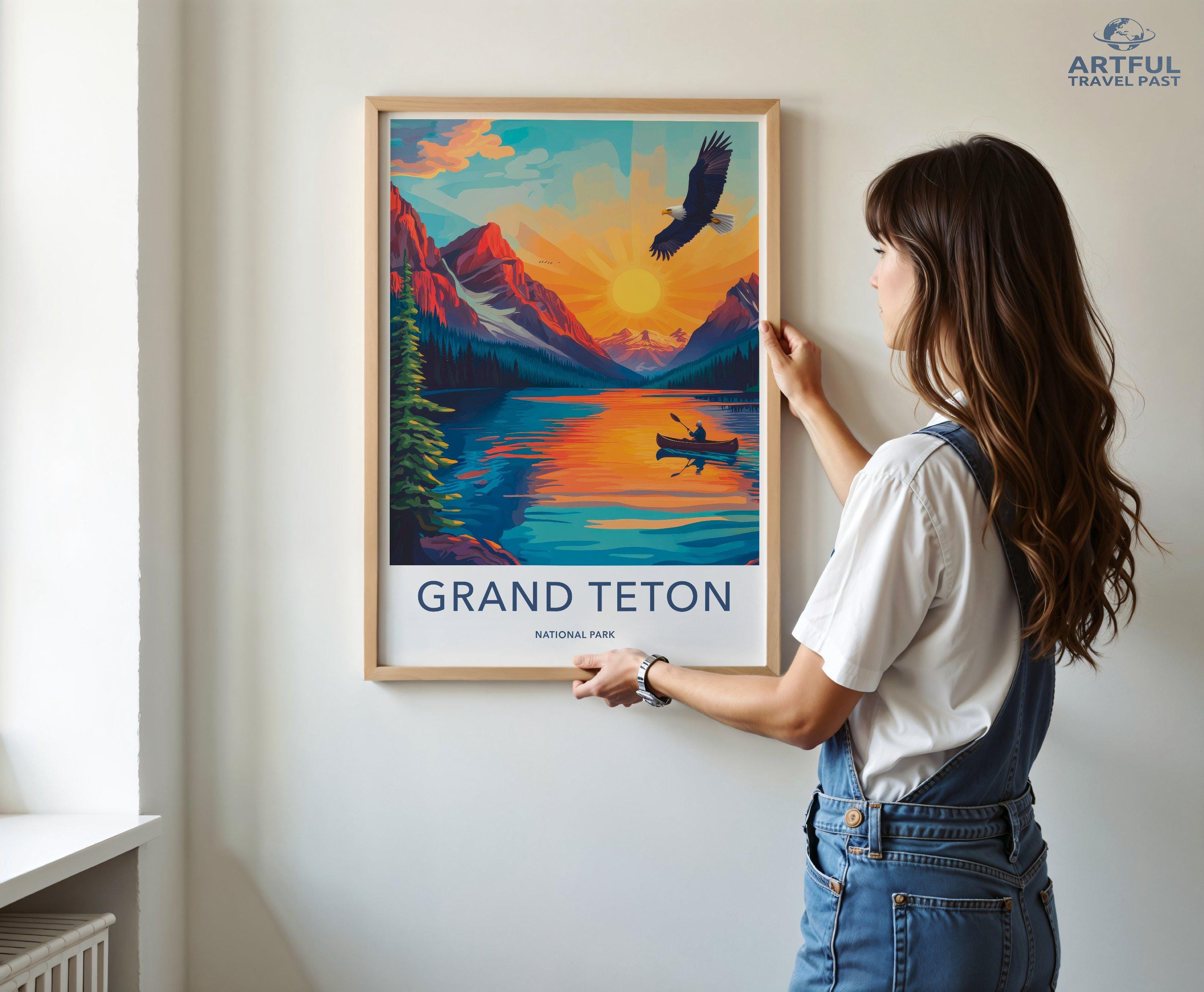 Grand Teton National Park Poster | Wyoming Wall Art