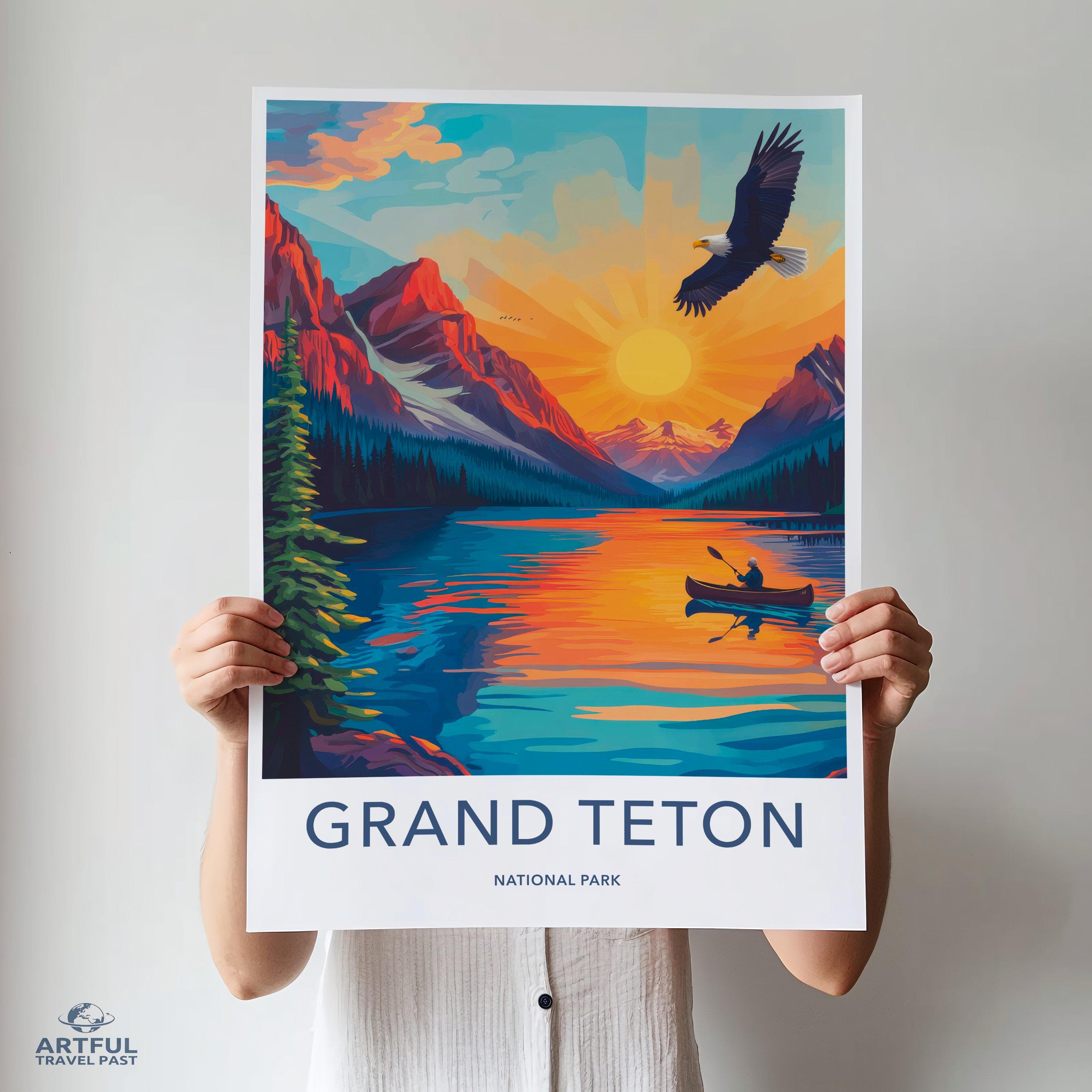 Grand Teton National Park Poster | Wyoming Wall Art