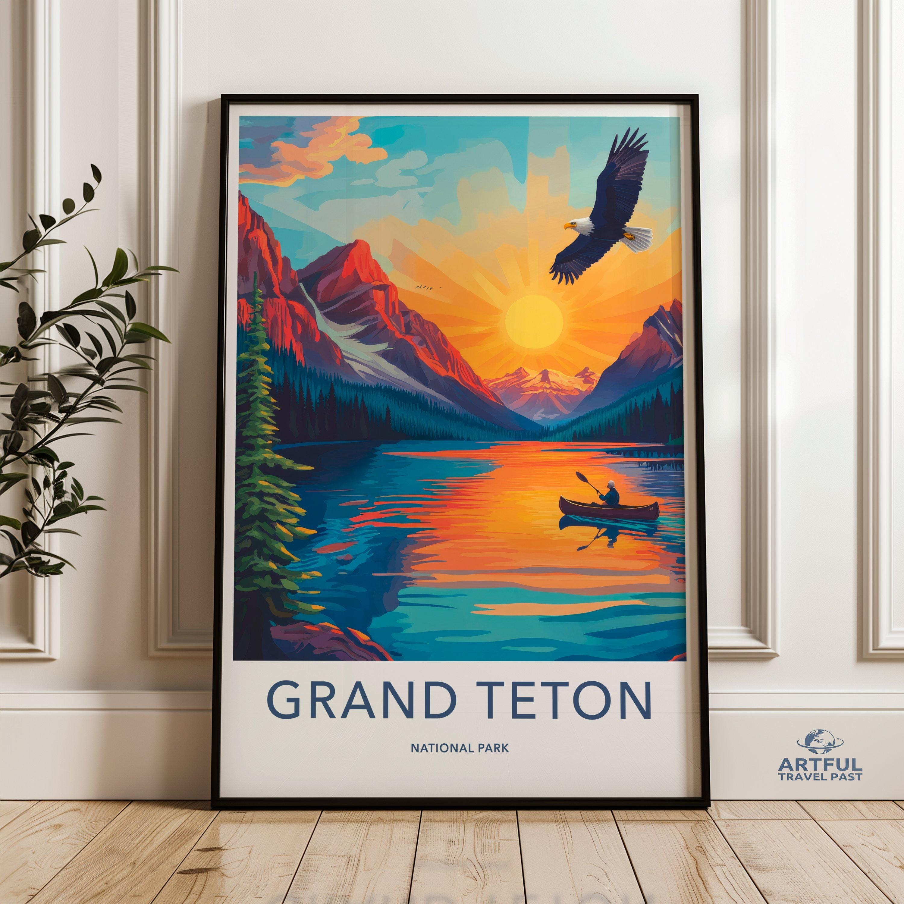 Grand Teton National Park Poster | Wyoming Wall Art