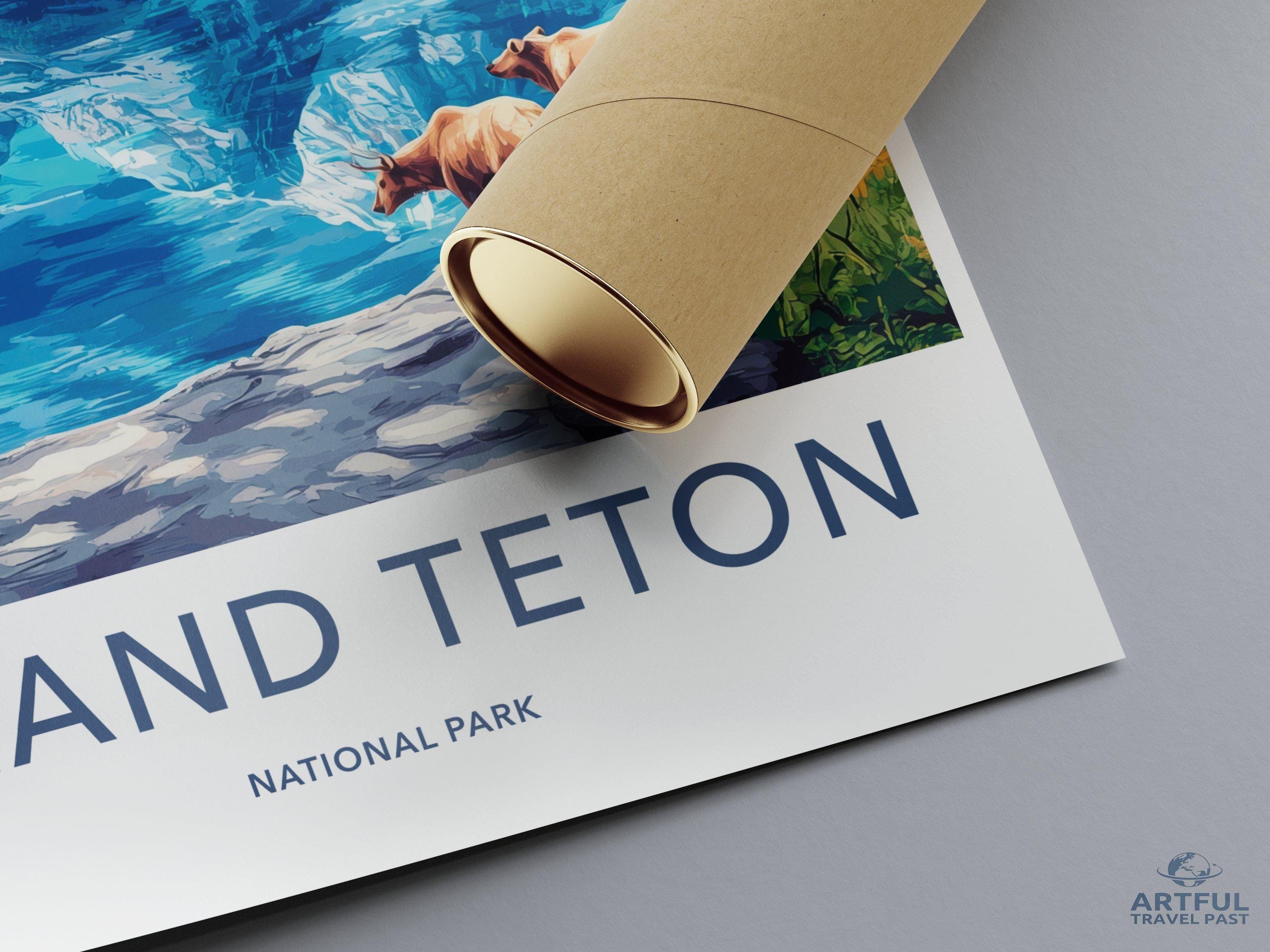 Grand Teton National Park Poster | Wyoming Wall Art