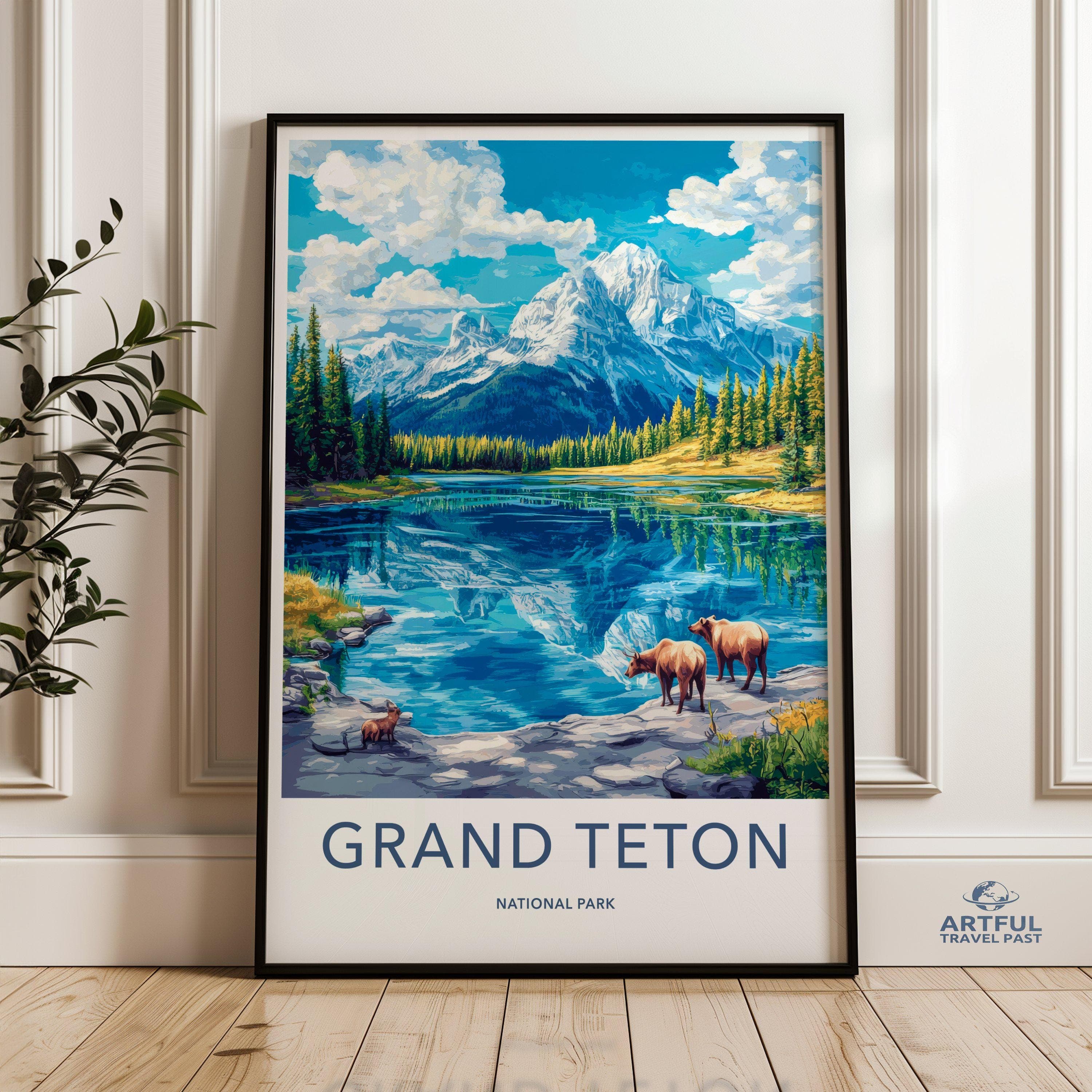 Grand Teton National Park Poster | Wyoming Wall Art