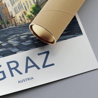 Graz Poster | Austria Wall Art | Europe Decor