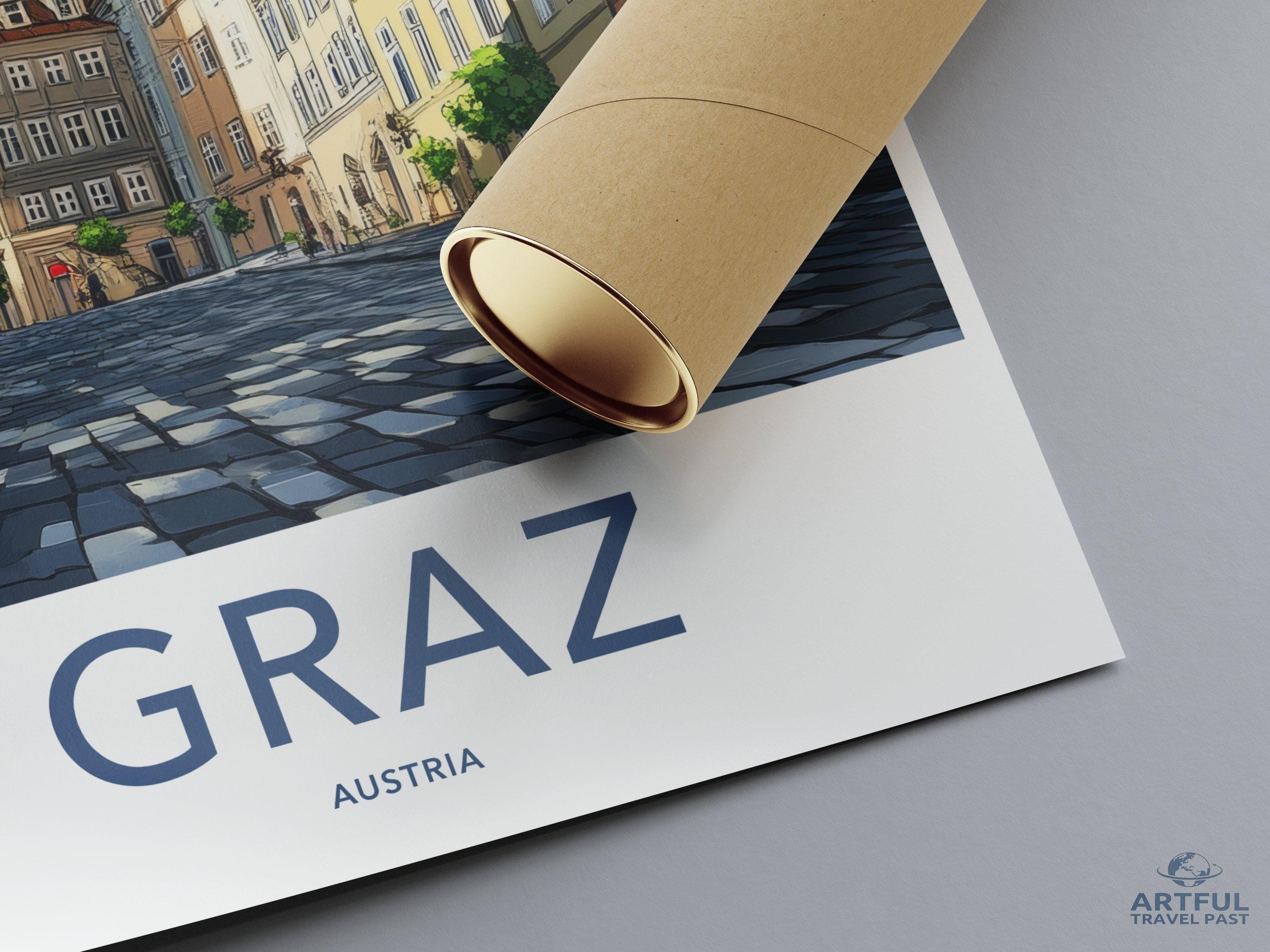 Graz Poster | Austria Wall Art | Europe Decor