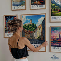 Graz Poster | Austria Wall Art | Europe Decor