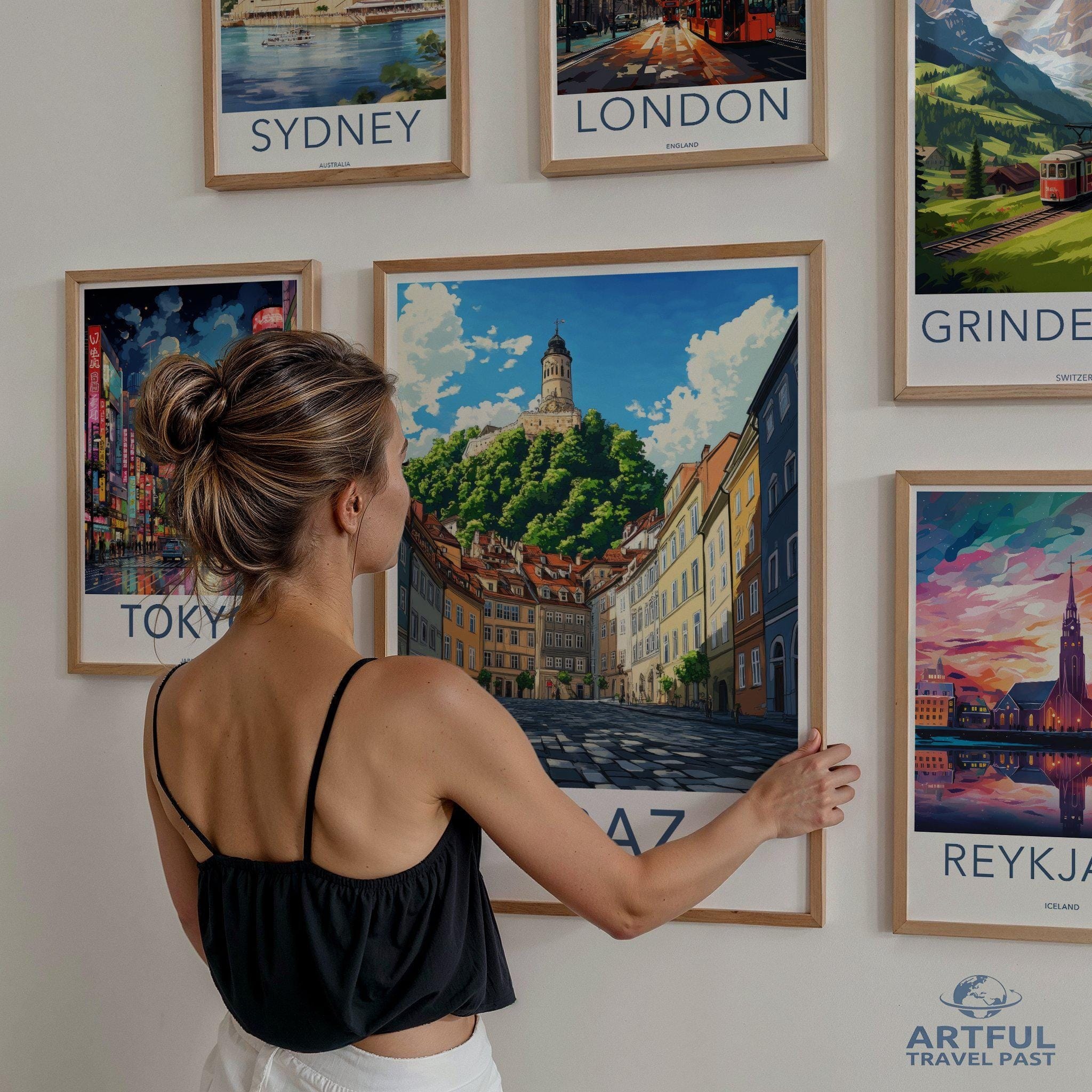Graz Poster | Austria Wall Art | Europe Decor