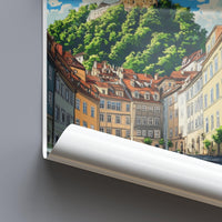 Graz Poster | Austria Wall Art | Europe Decor