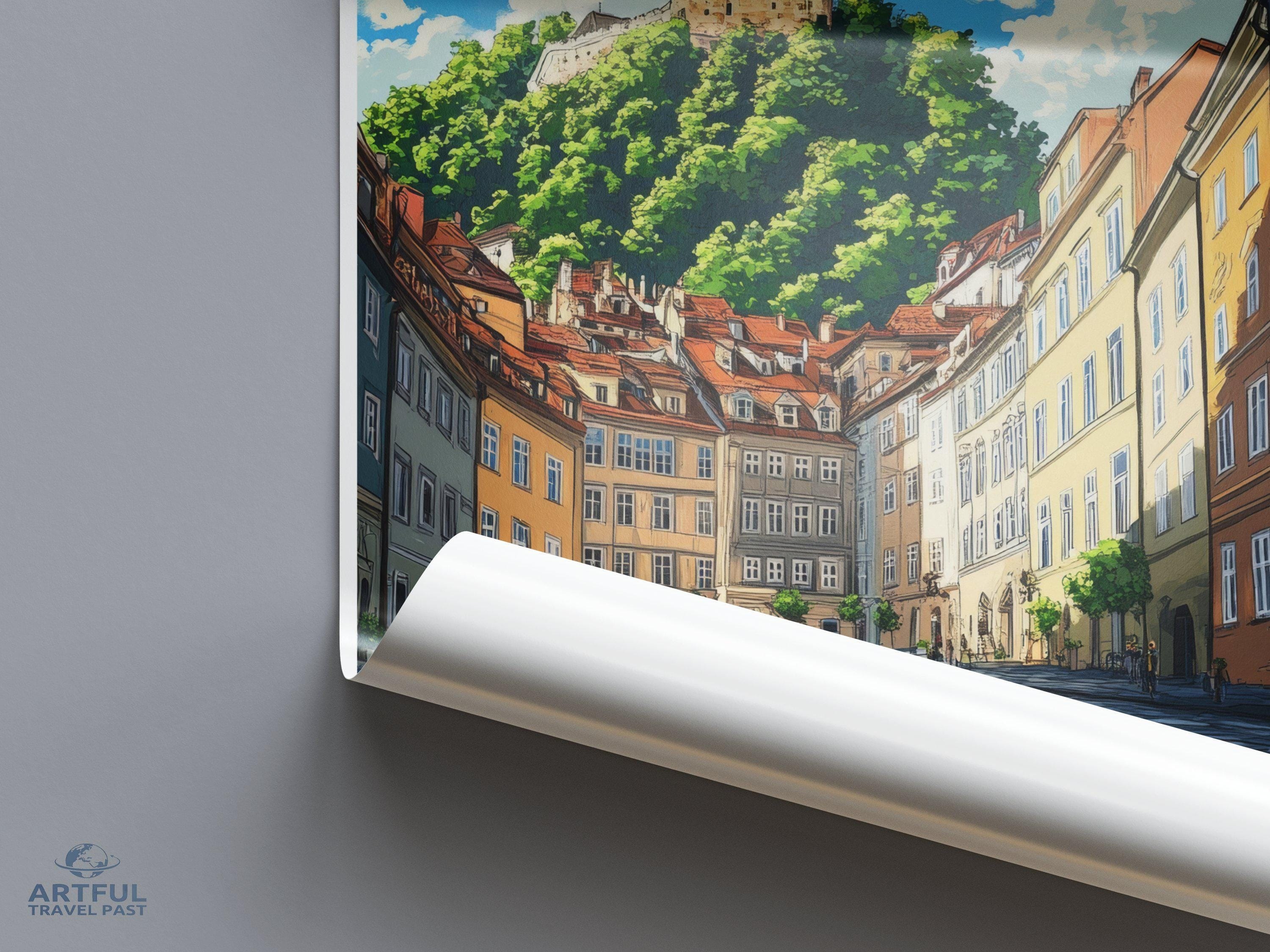 Graz Poster | Austria Wall Art | Europe Decor