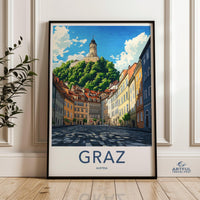 Graz Poster | Austria Wall Art | Europe Decor