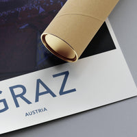 Graz Poster | Austria Wall Art | Europe Decor