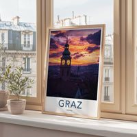 Graz Poster | Austria Wall Art | Europe Decor