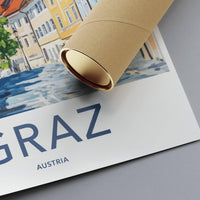 Graz Poster | Austria Wall Art | Europe Decor