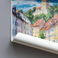 Graz Poster | Austria Wall Art | Europe Decor