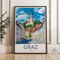 Graz Poster | Austria Wall Art | Europe Decor