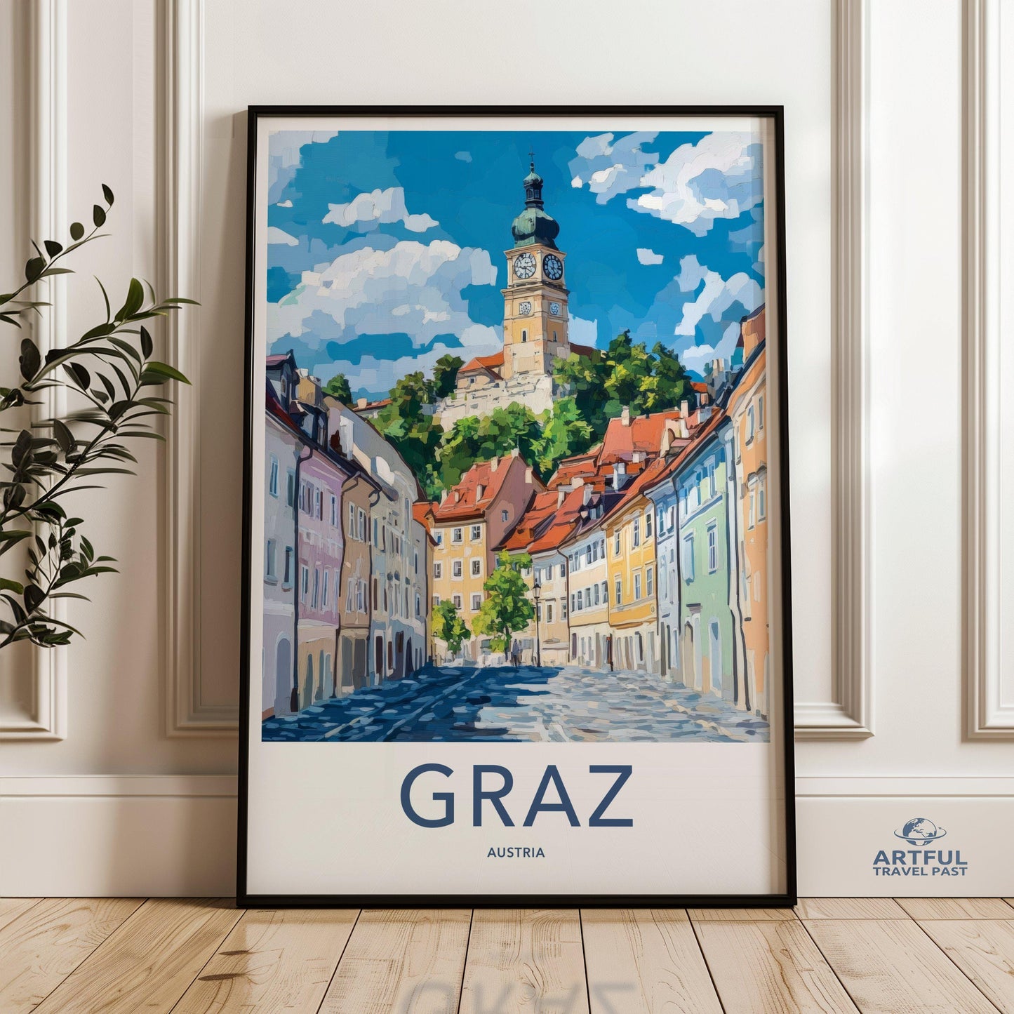 Graz Poster | Austria Wall Art | Europe Decor
