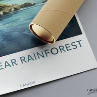 Great Bear Rainforest Poster | Canada Wall Art