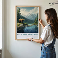Great Bear Rainforest Poster | Canada Wall Art