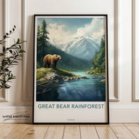 Great Bear Rainforest Poster | Canada Wall Art