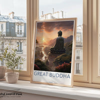 Great Buddha Poster | Taiwan Wall Art | Asia Decor