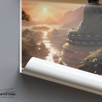 Great Buddha Poster | Taiwan Wall Art | Asia Decor