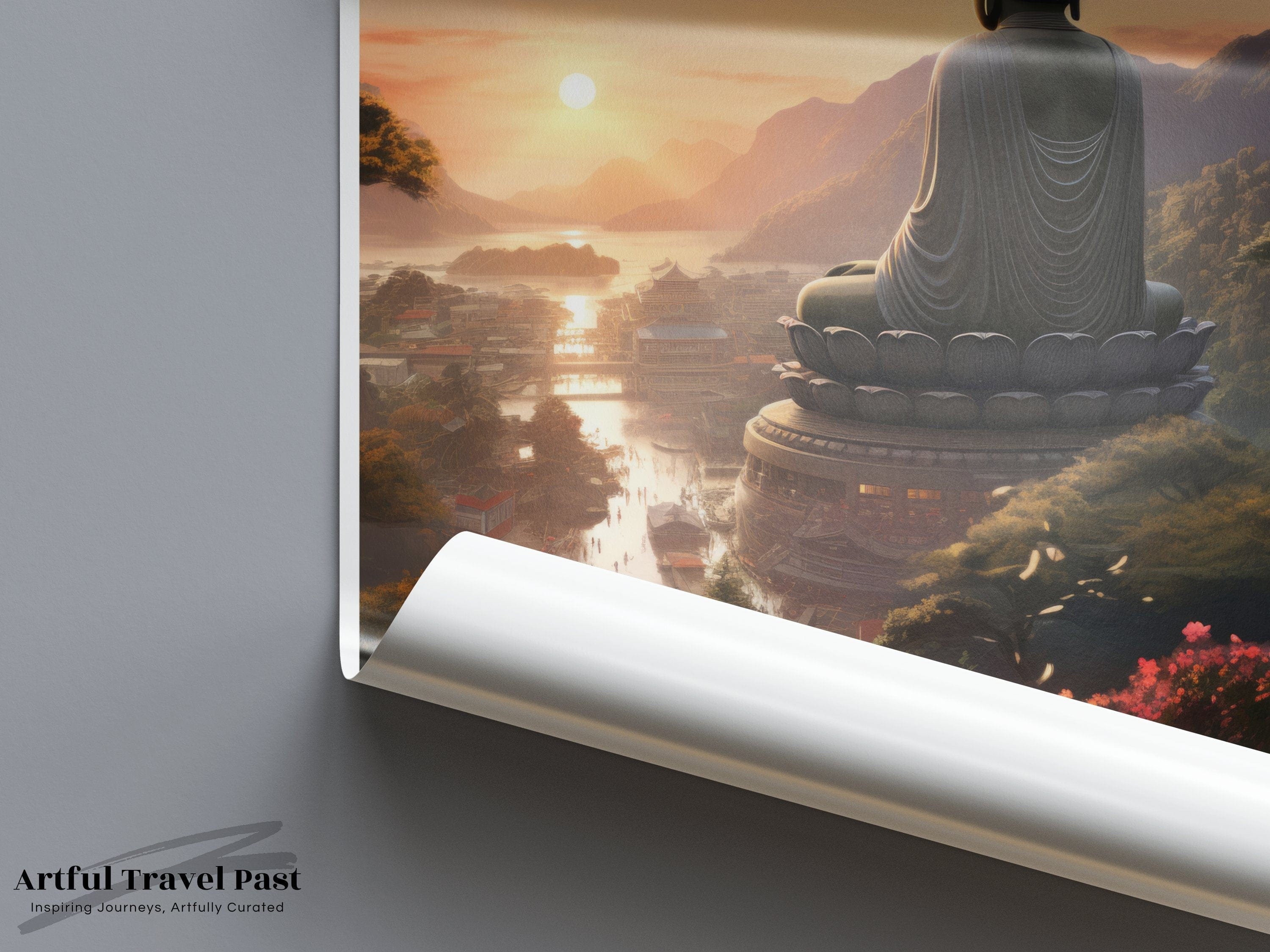 Great Buddha Poster | Taiwan Wall Art | Asia Decor