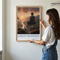 Great Buddha Poster | Taiwan Wall Art | Asia Decor