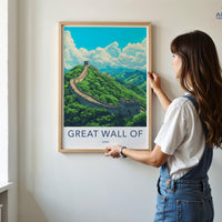 Great Wall of China Poster | China Wall Art | Asia Decor