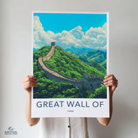 Great Wall of China Poster | China Wall Art | Asia Decor