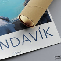 Grindavik Poster | Reykjanes Wall Art | Iceland Artwork