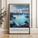Grindavik Poster | Reykjanes Wall Art | Iceland Artwork