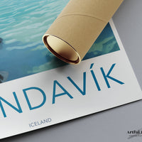 Grindavik Poster | Reykjanes Wall Art | Iceland Artwork