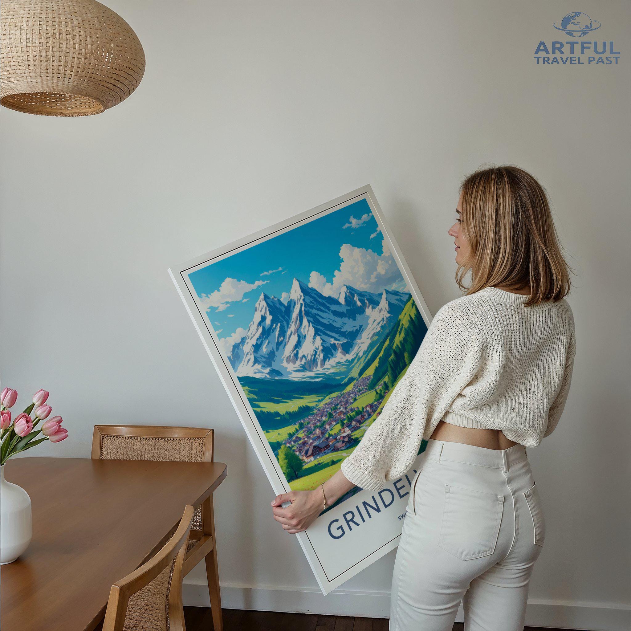 Grindelwald Poster - Switzerland Wall Art