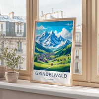 Grindelwald Poster - Switzerland Wall Art