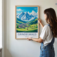 Grindelwald Poster - Switzerland Wall Art