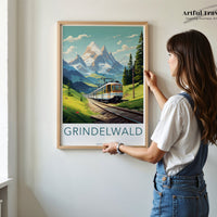 Grindelwald Poster - Switzerland Wall Art