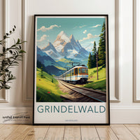 Grindelwald Poster - Switzerland Wall Art