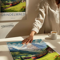Grindelwald Poster - Switzerland Wall Art