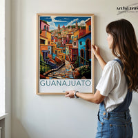Guanajuato Poster | Mexico Wall Art | North America Decor