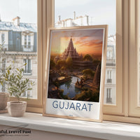 Gujarat Poster | Gujarat Wall Art | India Decor