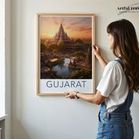 Gujarat Poster | Gujarat Wall Art | India Decor