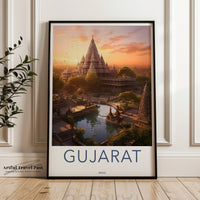 Gujarat Poster | Gujarat Wall Art | India Decor