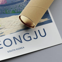 Gyeongju Poster | South Korea Wall Art | Asia Decor