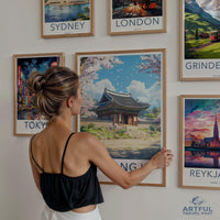 Gyeongju Temple Poster | South Korea Wall Art | Asia Decor