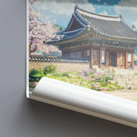 Gyeongju Temple Poster | South Korea Wall Art | Asia Decor