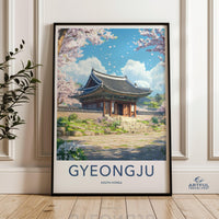 Gyeongju Temple Poster | South Korea Wall Art | Asia Decor